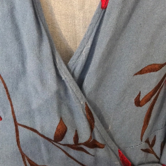 *Forever 21 blue and red flowered maxi - Picture 4 of 8